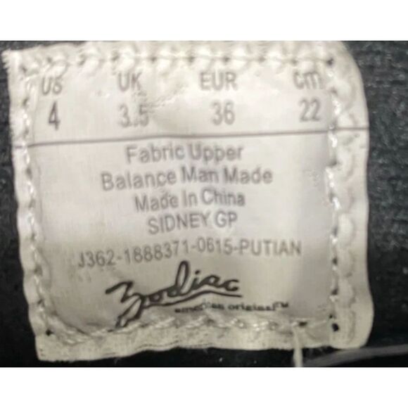 Zodiac Sidney Black Suede Cozy Mid-Calf Winter Boot Women's Size 4 - Picture 9 of 9